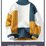 Couple Wear Turtleneck Pullover Thick Sweater Soft Warm Pure Cashmere Simple Bottoming Shirt - Image 5