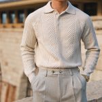 Men's Thickened Warm Base Sweater With Lapel - Image 6