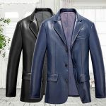Washed Coat Leather Casual Jacket - Image 10