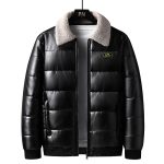 Lapel Collar Trendy Men's Winter Jacket Thickened - Image 6