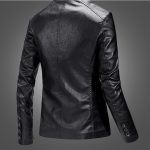 Slim Handsome Spring Leather Jacket Small Suit Men - Image 5