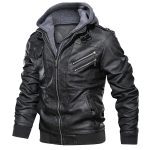 New Men Leather Jackets Autumn Casual Motorcycle PU Jacket Biker Leather Coats - Image 2