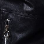 Men's Motorcycle Multi Zip Leather Coat - Image 6