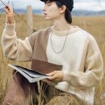 Color Block Stitching Design Knitwear Sweater For Men - Image 4