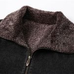 Winter Plus Velvet Thick Loose Lapel Plus Size Denim Jacket Men's Jacket - Image 4