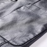 Men's Pu Leather Jacket For Young And Middle-aged Men's Casual Dad - Image 5