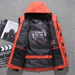 Winter Thick Men Jacket Solid Hooded Coats Hat Detachable Jacket - Image 3