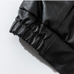 Fashionable Men's Loose Lapel Collar Handsome Leather Jacket - Image 6