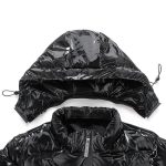 Men Hooded Parka Windbreaker Fashion Warm - Image 4