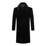 Long Middle-aged Over The Knee Sheep Men's Leather Ermine - Image 2