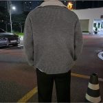 Men's Loose Half Zipper Casual Sweater Coat - Image 7