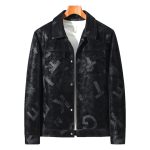 Spring And Autumn Thin Men's Lapel Leather Jacket - Image 2